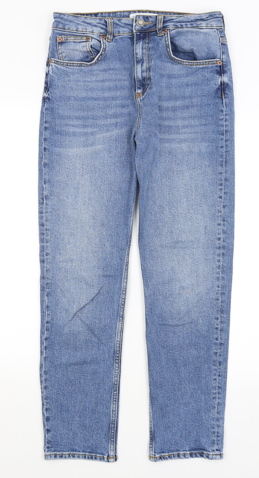Zara Womens Blue   Straight Jeans Size 8 L27 in