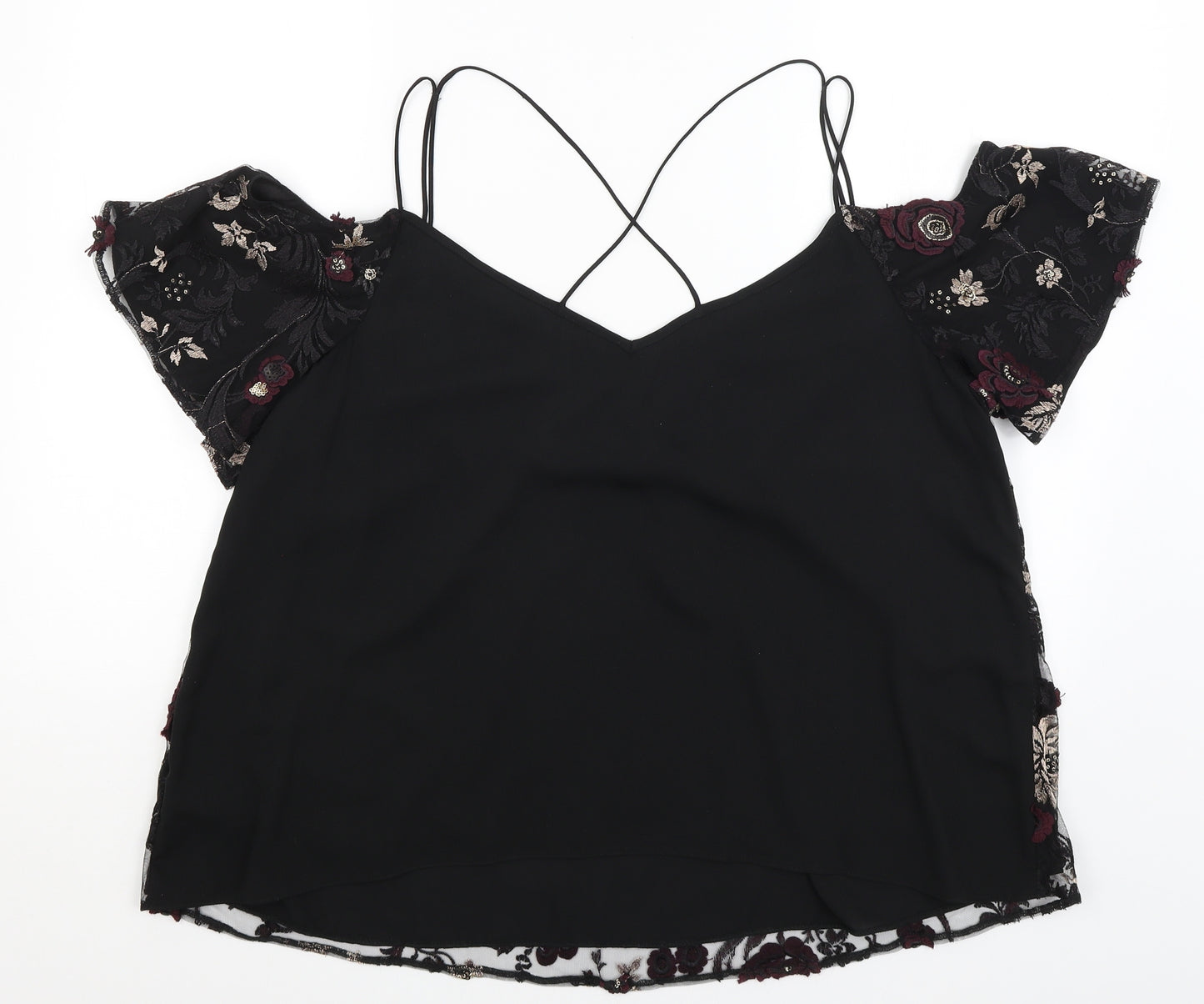 F7F Womens Black   Basic Blouse Size 20
