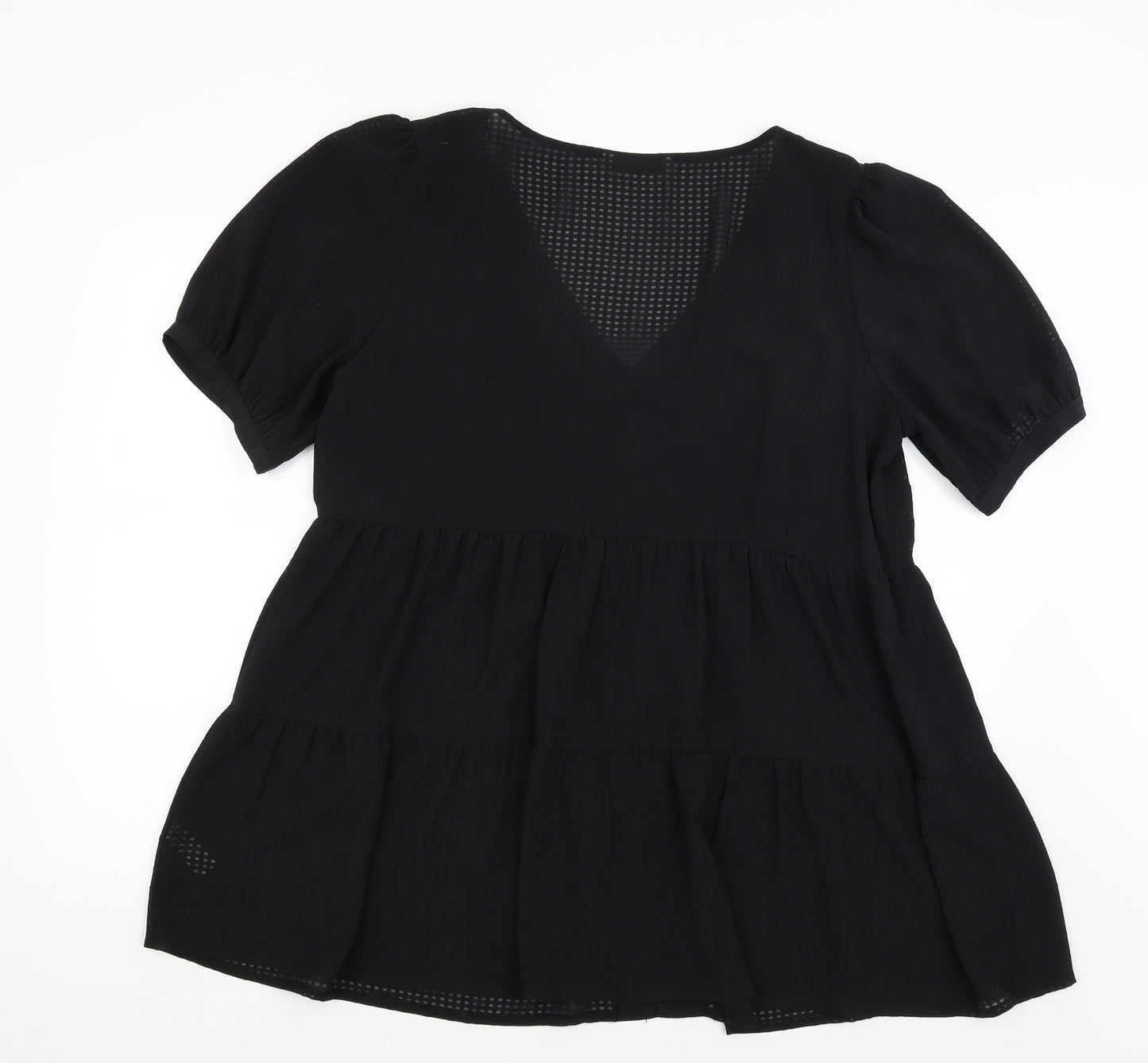 George Womens Black   Basic Button-Up Size 20