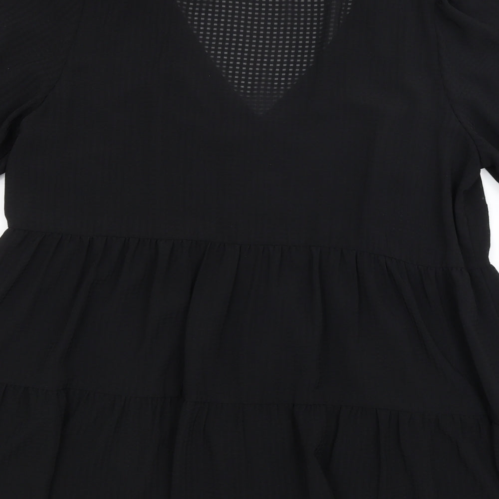 George Womens Black   Basic Button-Up Size 20