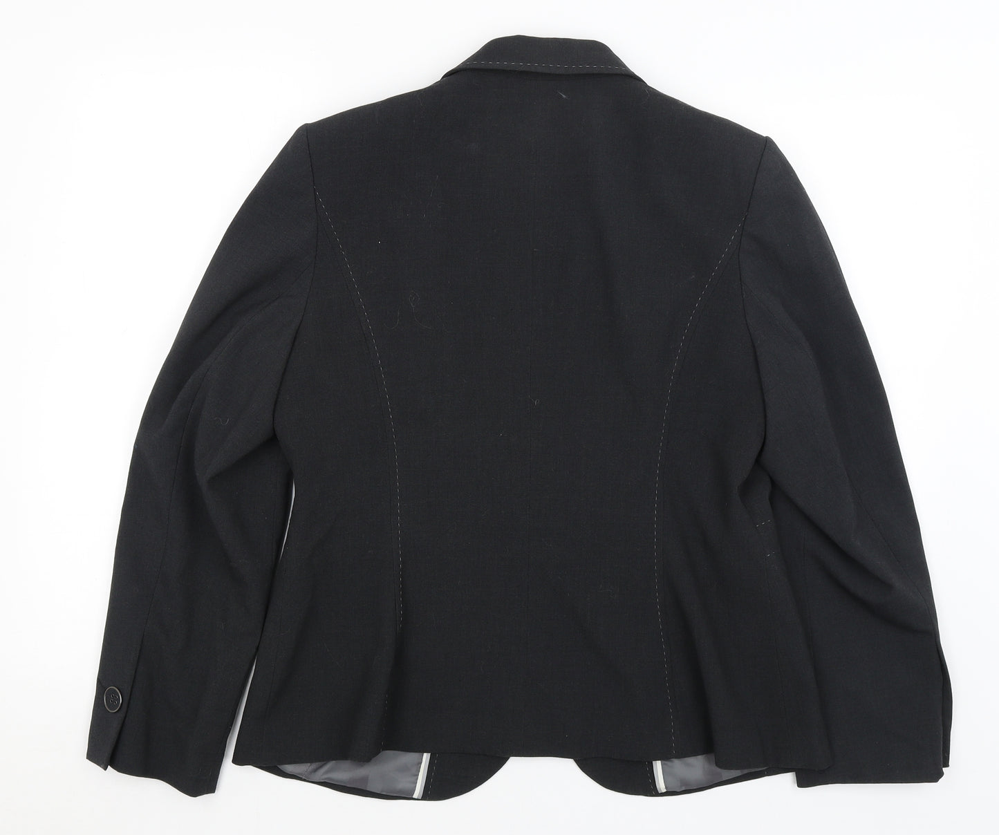 M&S Womens Grey   Jacket Blazer Size 16