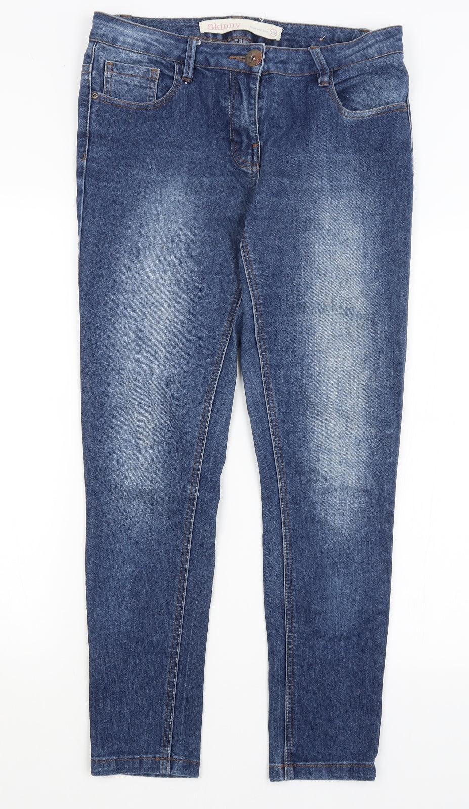 NEXT Womens Blue   Skinny Jeans Size 12 L28 in