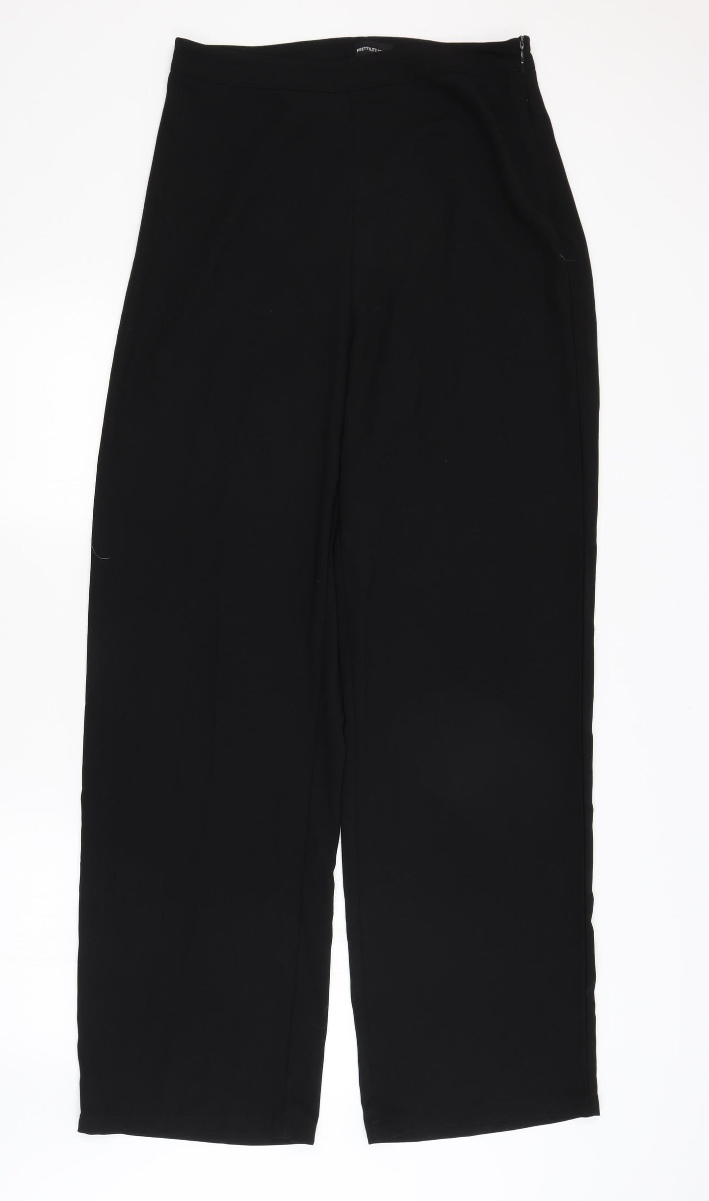 Pretty Little Thing Womens Black   Trousers  Size 12 L32.5 in