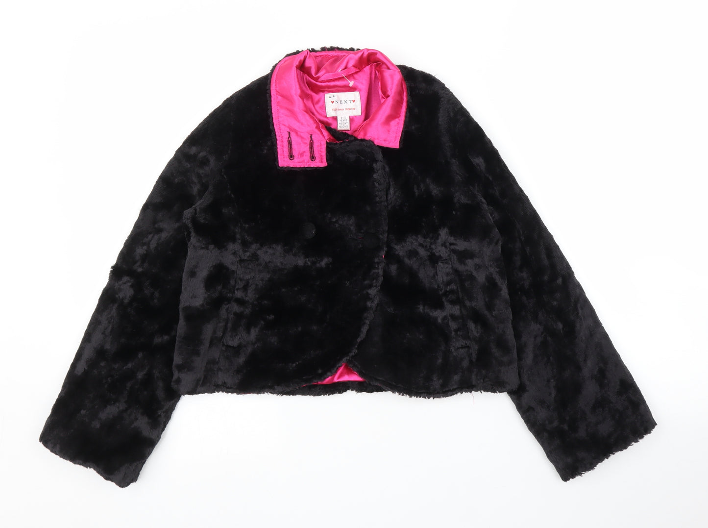NEXT Girls Black   Cardigan Jumper Size 9-10 Years  - Bolero