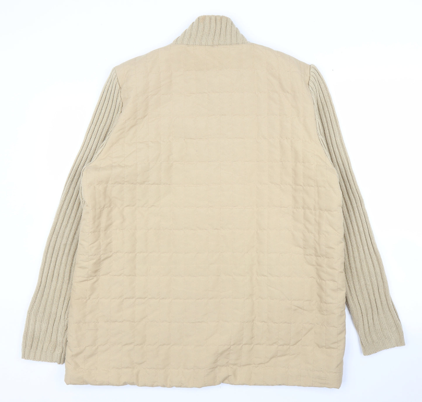 Damart Womens Beige   Quilted Coatigan Size L