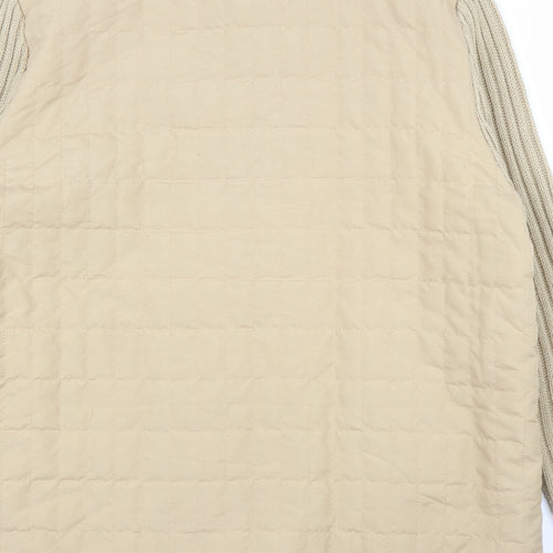 Damart Womens Beige   Quilted Coatigan Size L