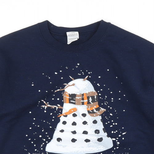 Gildan Mens Blue   Pullover Jumper Size M  - Christmas