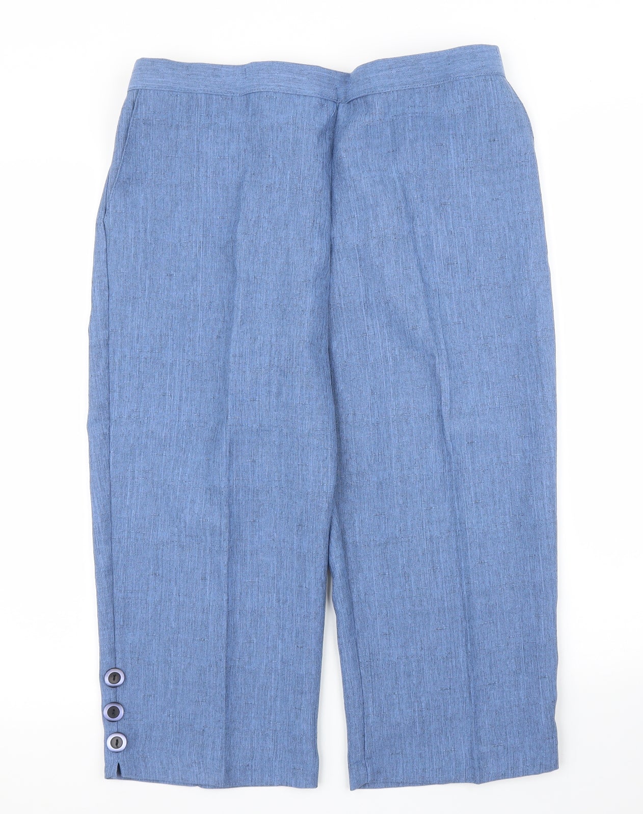 Preworn Womens Blue   Capri Trousers Size 18