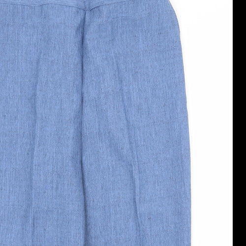 Preworn Womens Blue   Capri Trousers Size 18