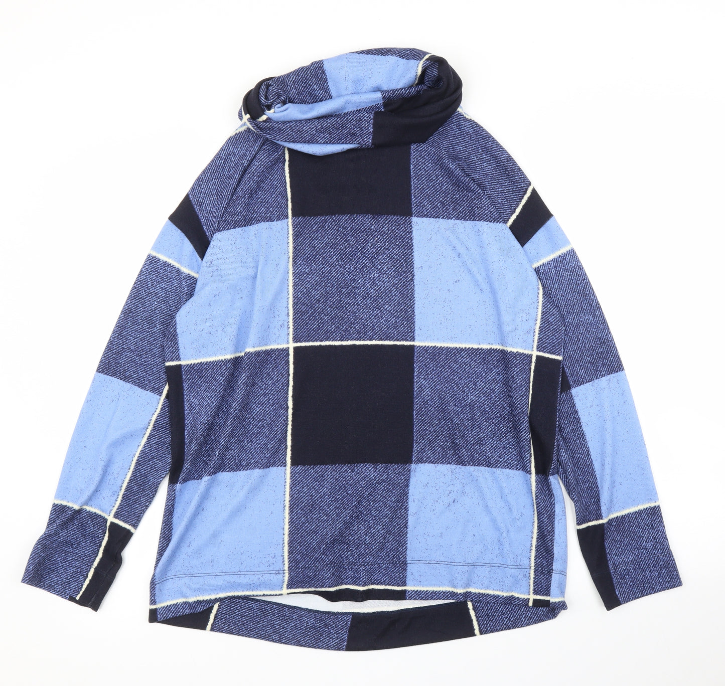Preworn Womens Blue Check  Pullover Jumper Size L