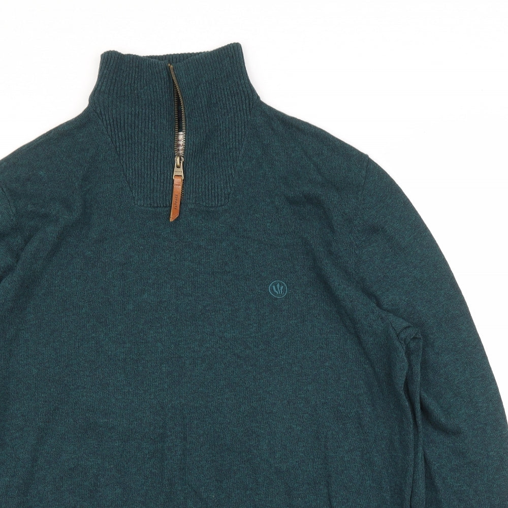 Fat Face Mens Green   Pullover Jumper Size L