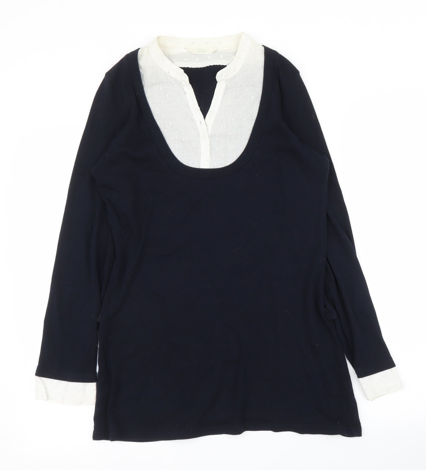 M&S Womens Blue   Tunic Blouse Size 10