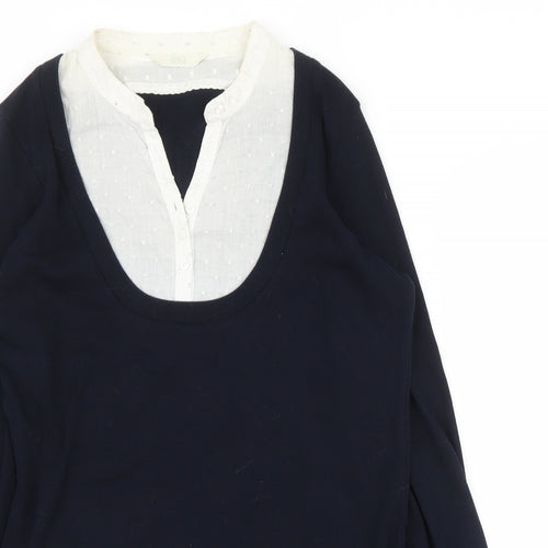 M&S Womens Blue   Tunic Blouse Size 10