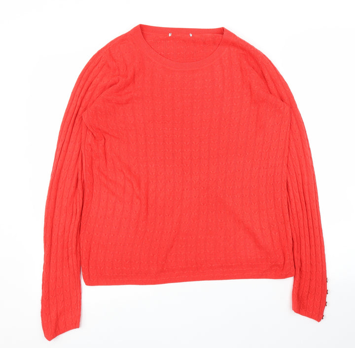 TU Womens Red   Pullover Jumper Size 14