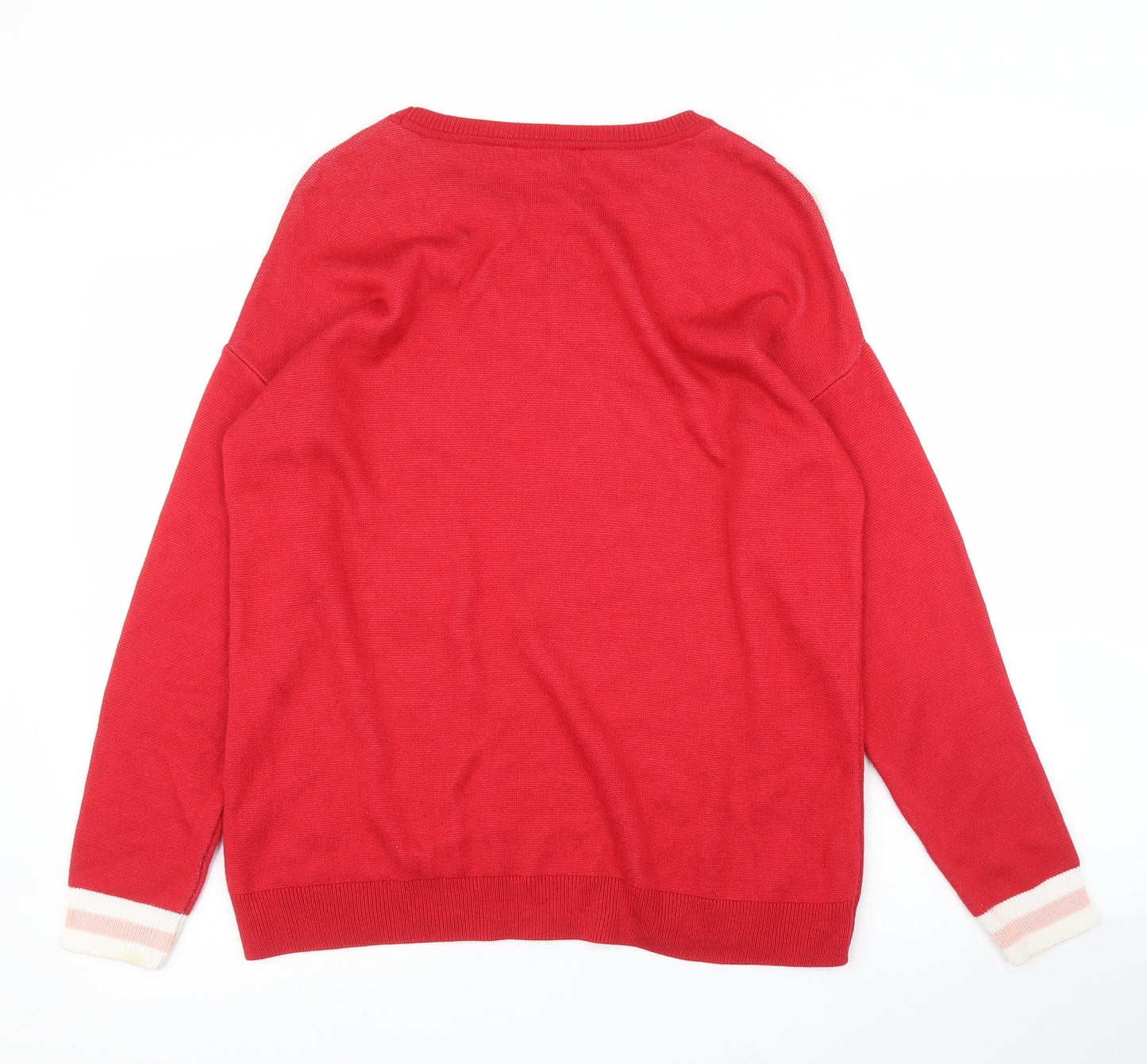F&F Womens Red   Pullover Jumper Size 12