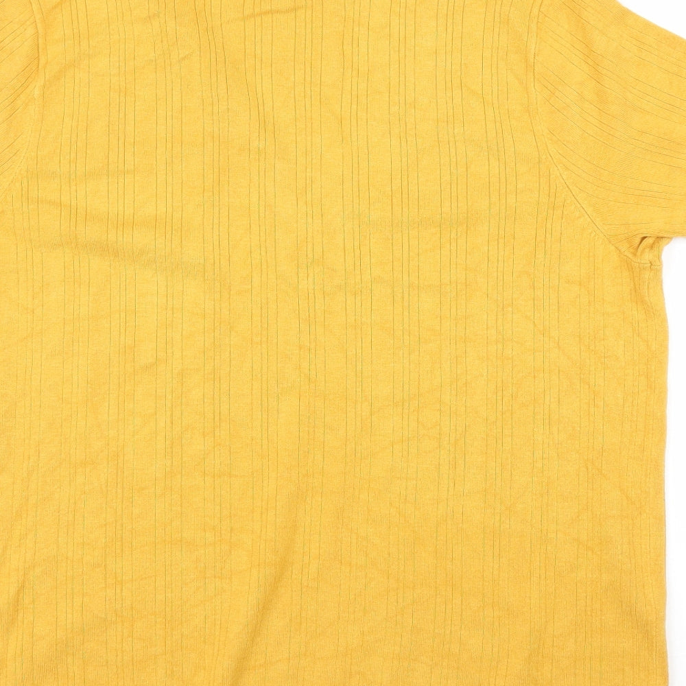 NEXT Womens Yellow   Basic T-Shirt Size 22