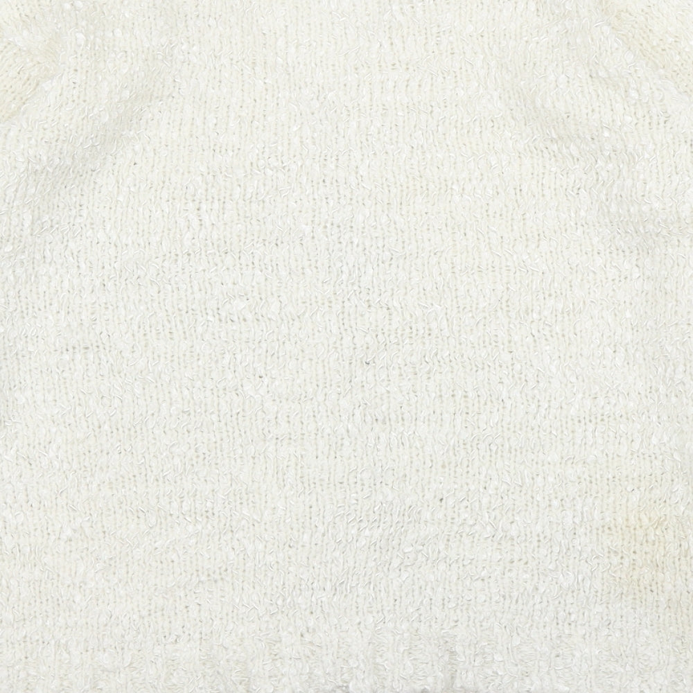 Elizabeth Scott Womens White   Cardigan Jumper Size S