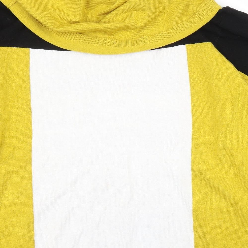 Klass Womens Yellow   Pullover Jumper Size 2XL