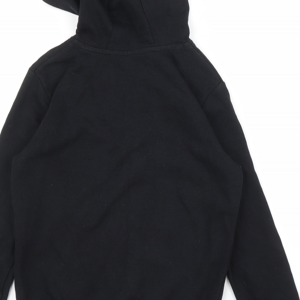 George Girls Black   Full Zip Hoodie Size 8-9 Years