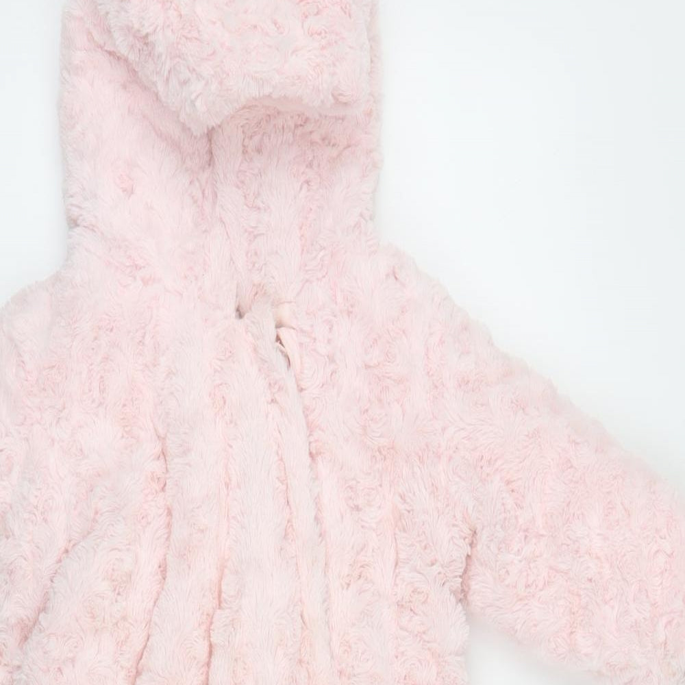 Mini Club Girls Pink   Puffer Jacket Snowsuit Size 12-18 Months