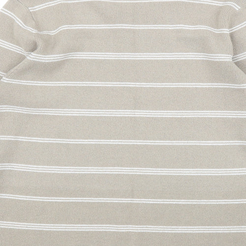 Berkertex Womens Beige Striped  Pullover Jumper Size 16