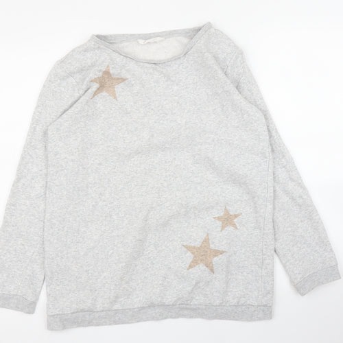 H&M Girls Grey   Pullover Jumper Size 14 Years