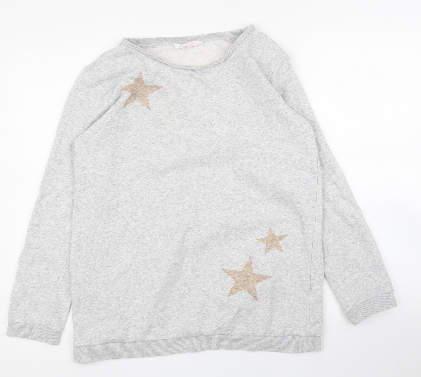 H&M Girls Grey   Pullover Jumper Size 14 Years