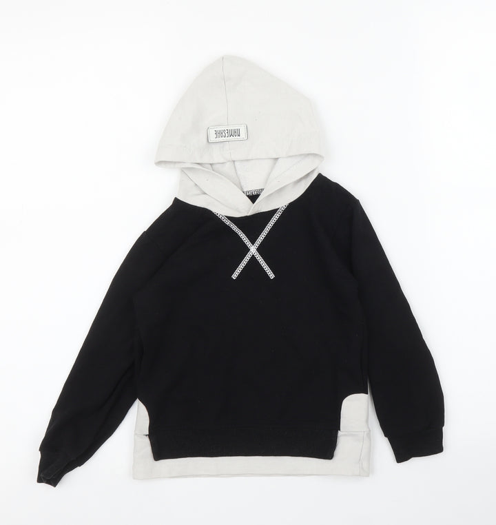 Namesake Girls Black Pullover Hoodie Size 4-5 Years