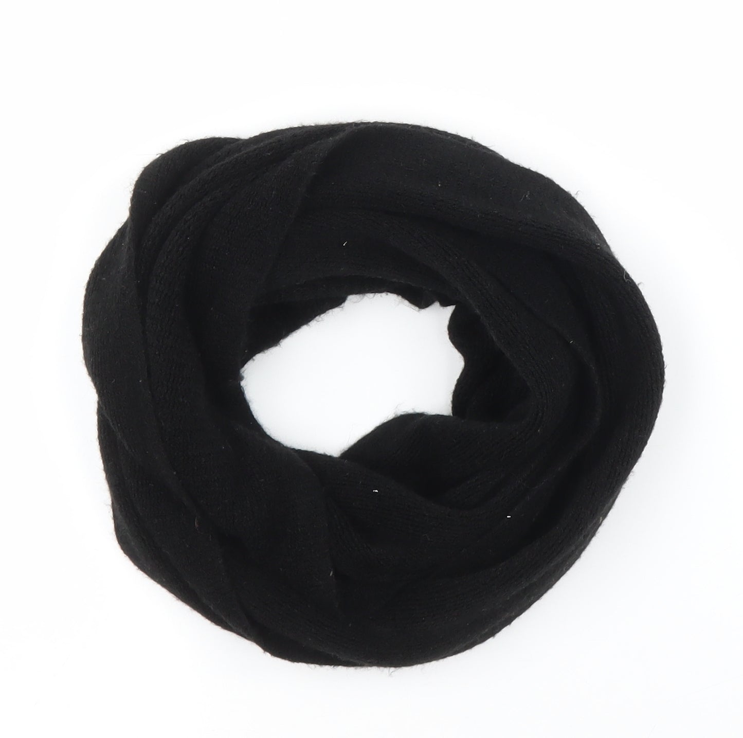 Preworn Unisex Black    Scarf   - Infinity scarf