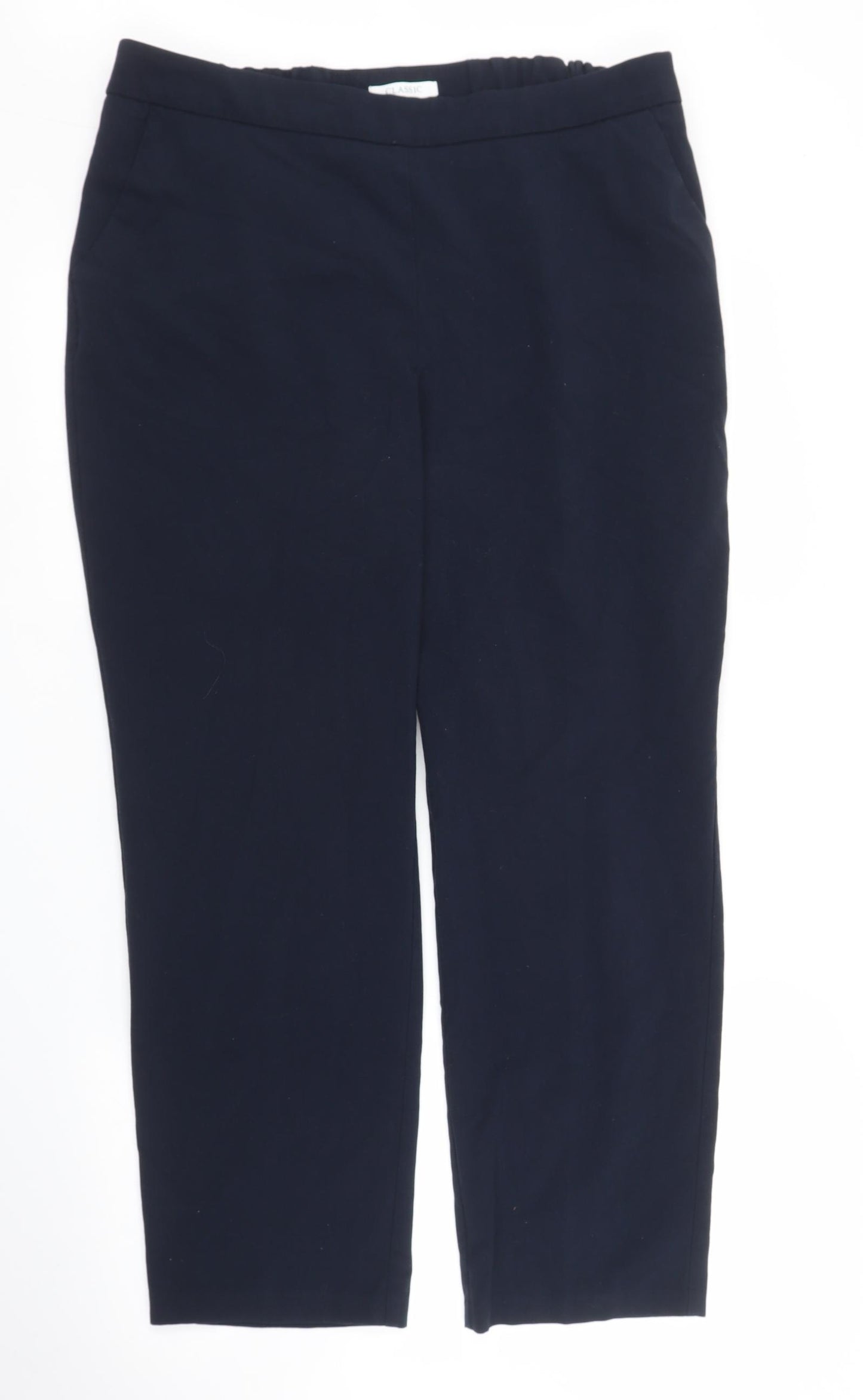 M&S Womens Blue   Trousers  Size 16 L26 in