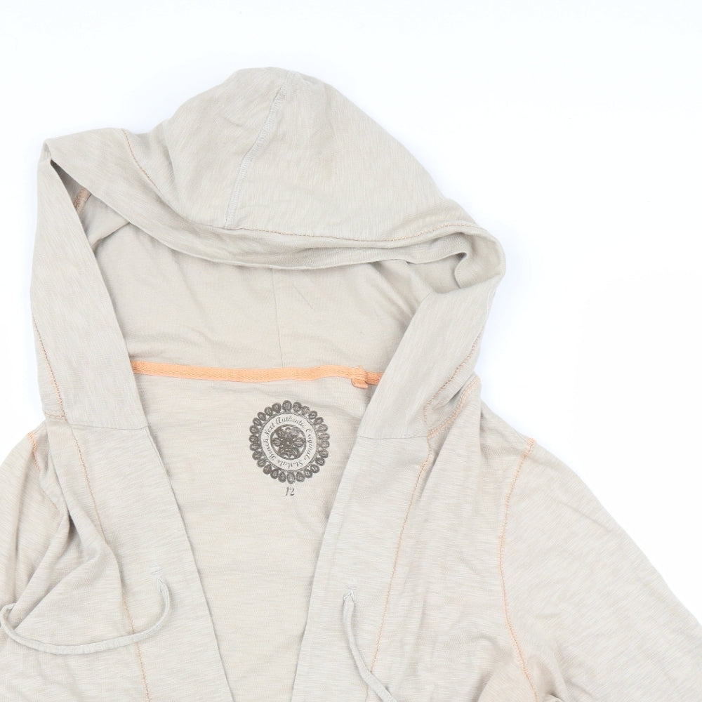 NEXT Womens Beige   Cardigan Hoodie Size 12