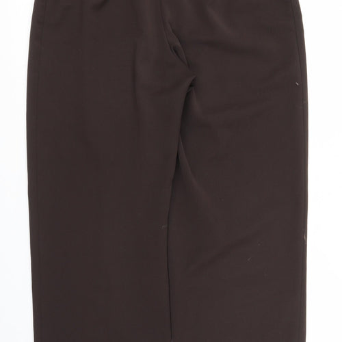 M&S Womens Brown   Trousers  Size 14 L29 in