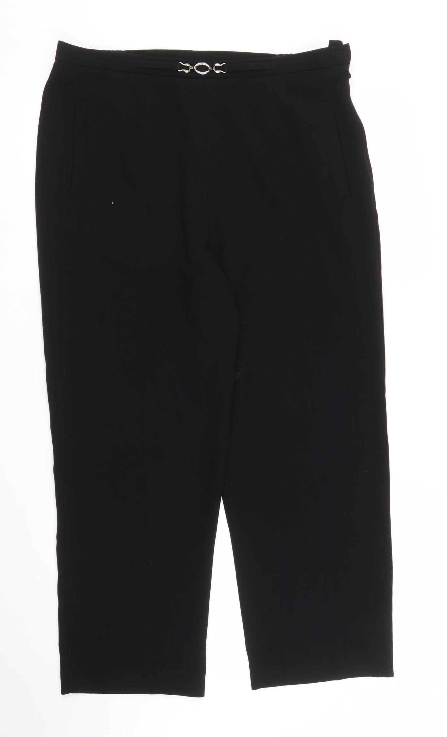 Eastex Womens Black   Trousers  Size 14 L26 in