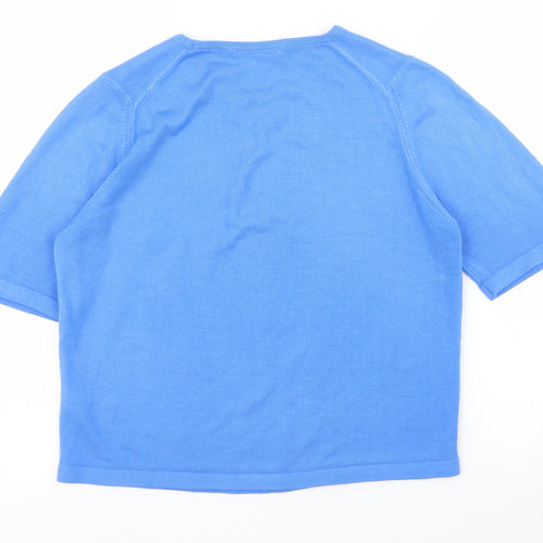 M&S Womens Blue   Basic Blouse Size 12
