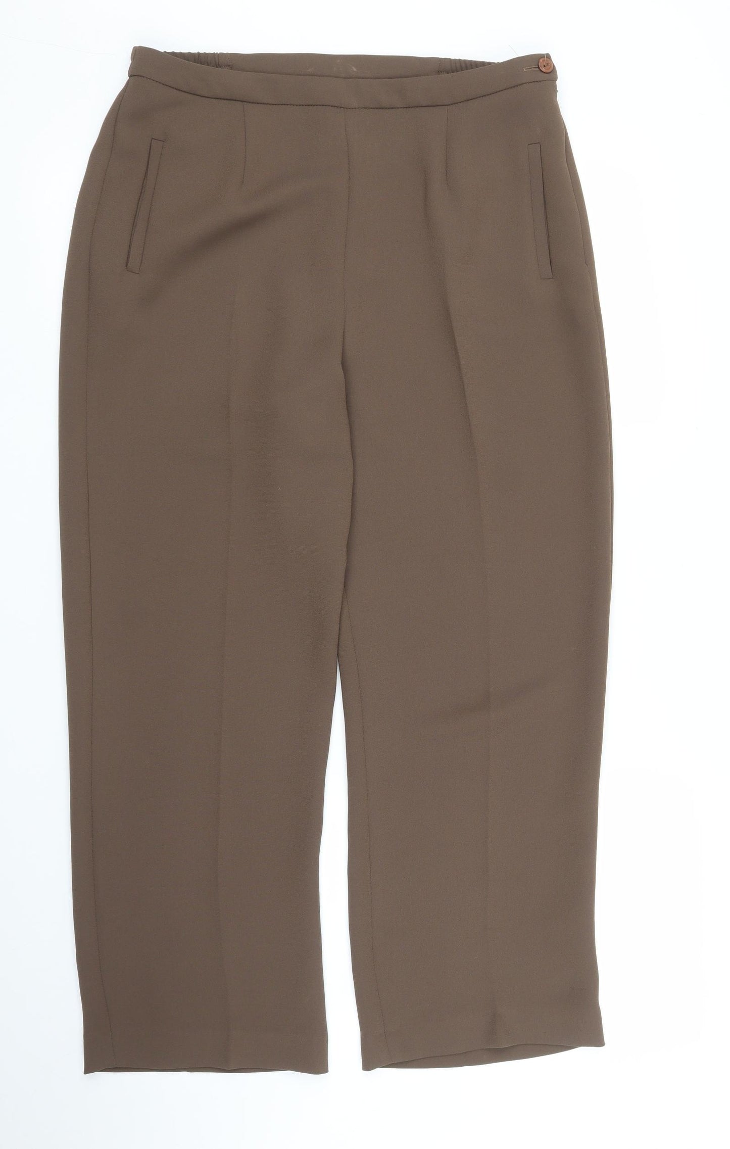 Eastex Womens Brown   Trousers  Size 12 L25 in