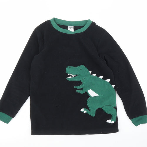Carters Girls Black   Pullover Jumper Size 8 Years  - Dinosaur