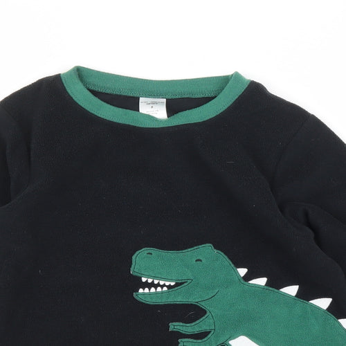 Carters Girls Black   Pullover Jumper Size 8 Years  - Dinosaur