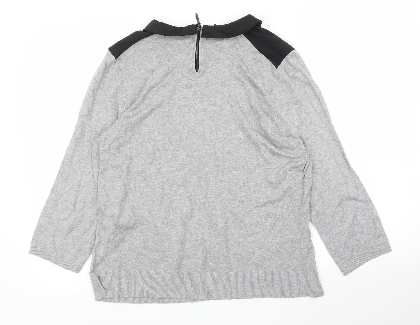 Papaya Womens Grey   Basic Blouse Size 16
