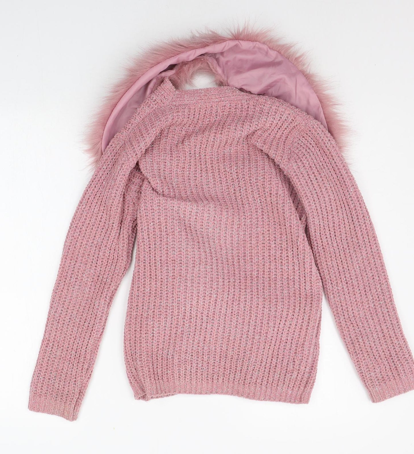 George Girls Pink   Cardigan Jumper Size 11-12 Years