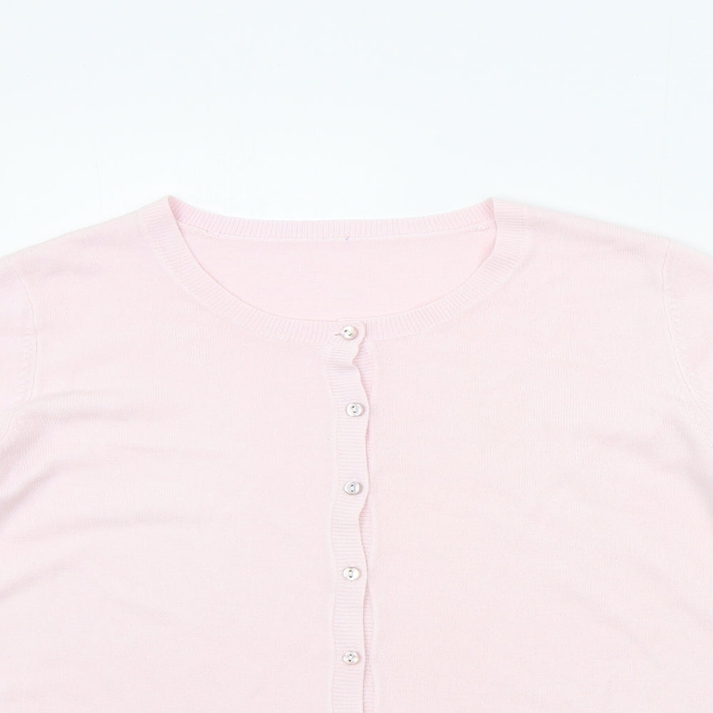 BHS Womens Pink   Cardigan Jumper Size 14