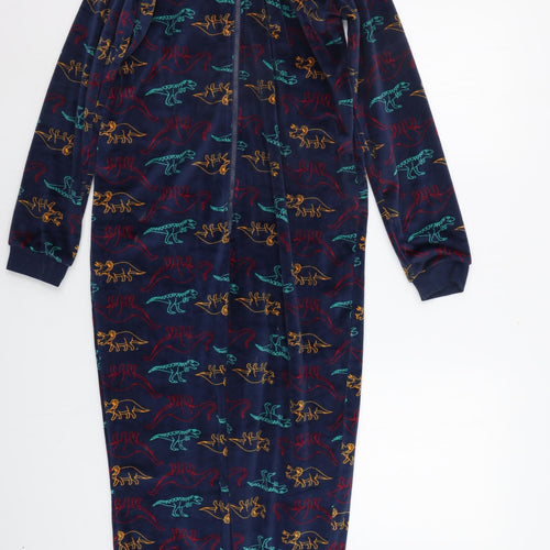 TU Boys Blue Geometric   Bodysuit Size 11-12 Years