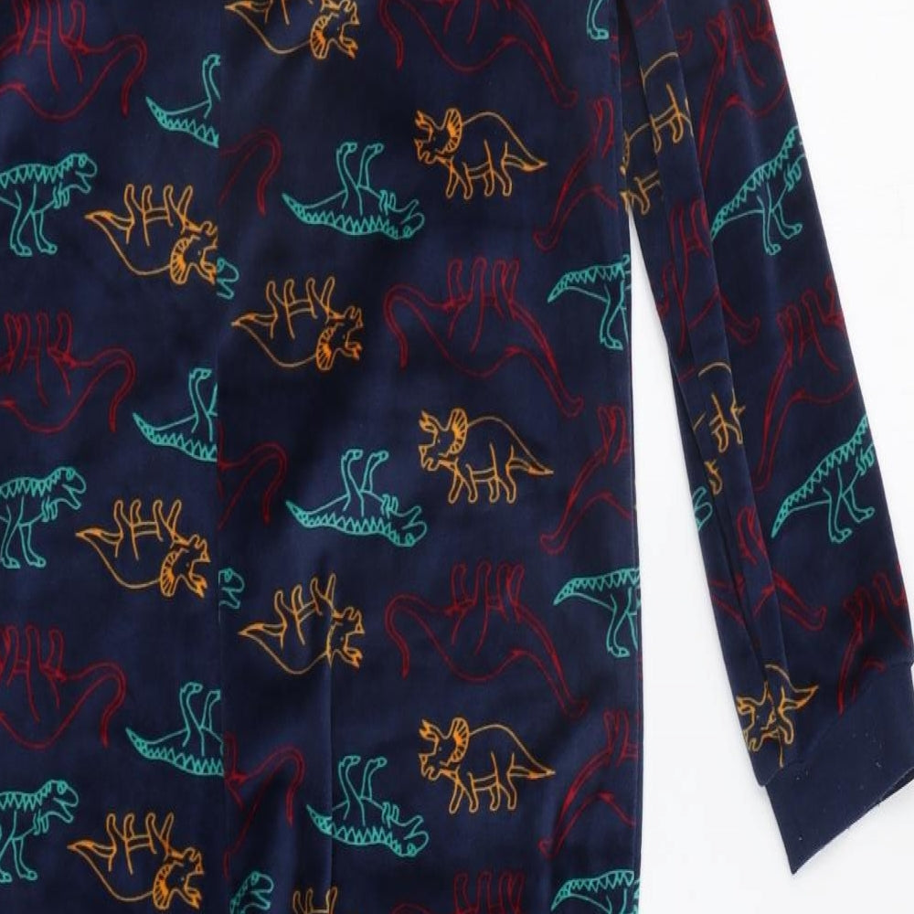 TU Boys Blue Geometric   Bodysuit Size 11-12 Years