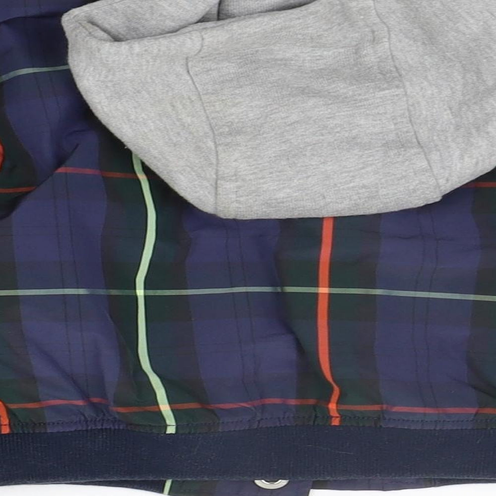 Marks and Spencer Boys Blue Check  Jacket Coat Size 3-4 Years