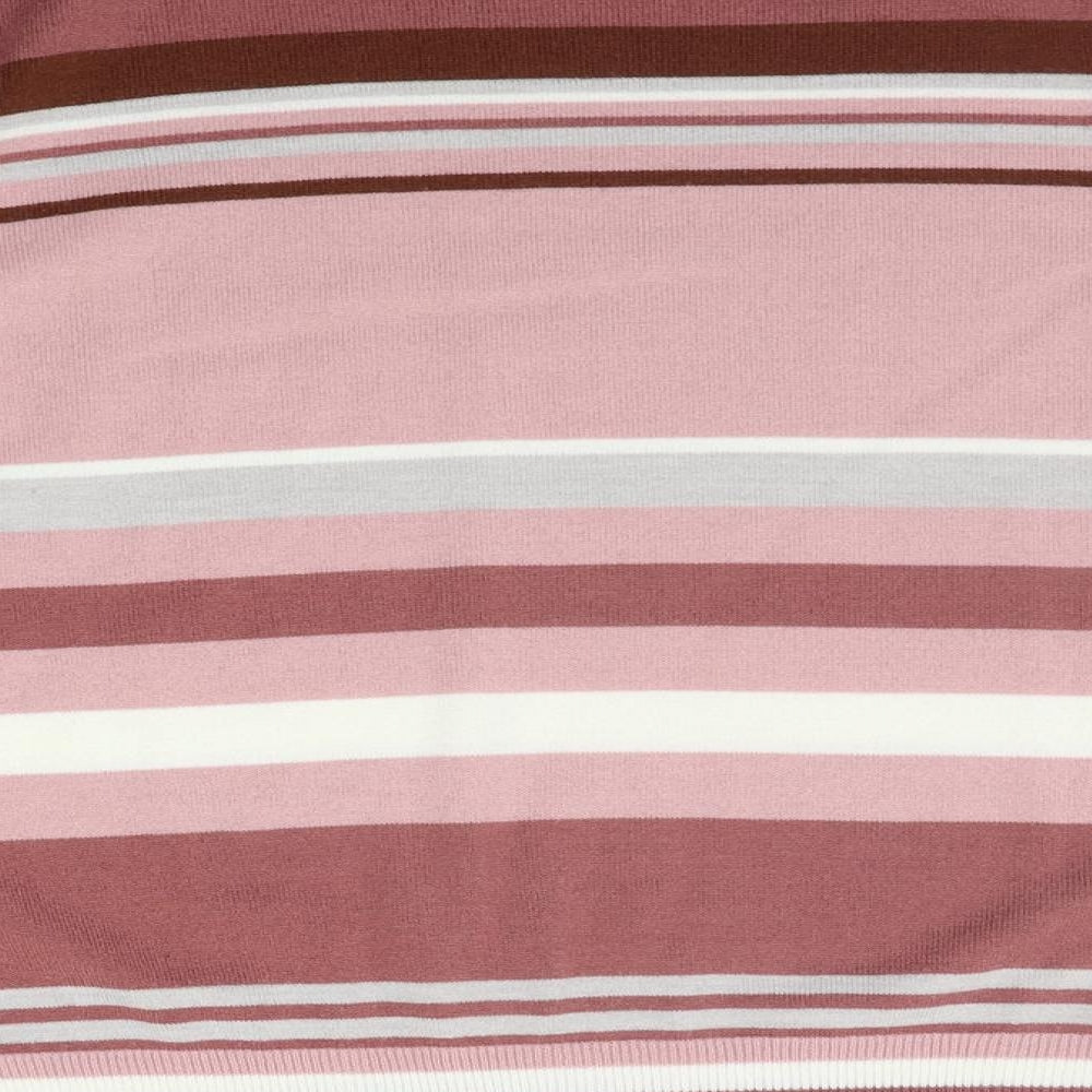 Marks and Spencer Womens Pink Striped  Pullover Jumper Size 20