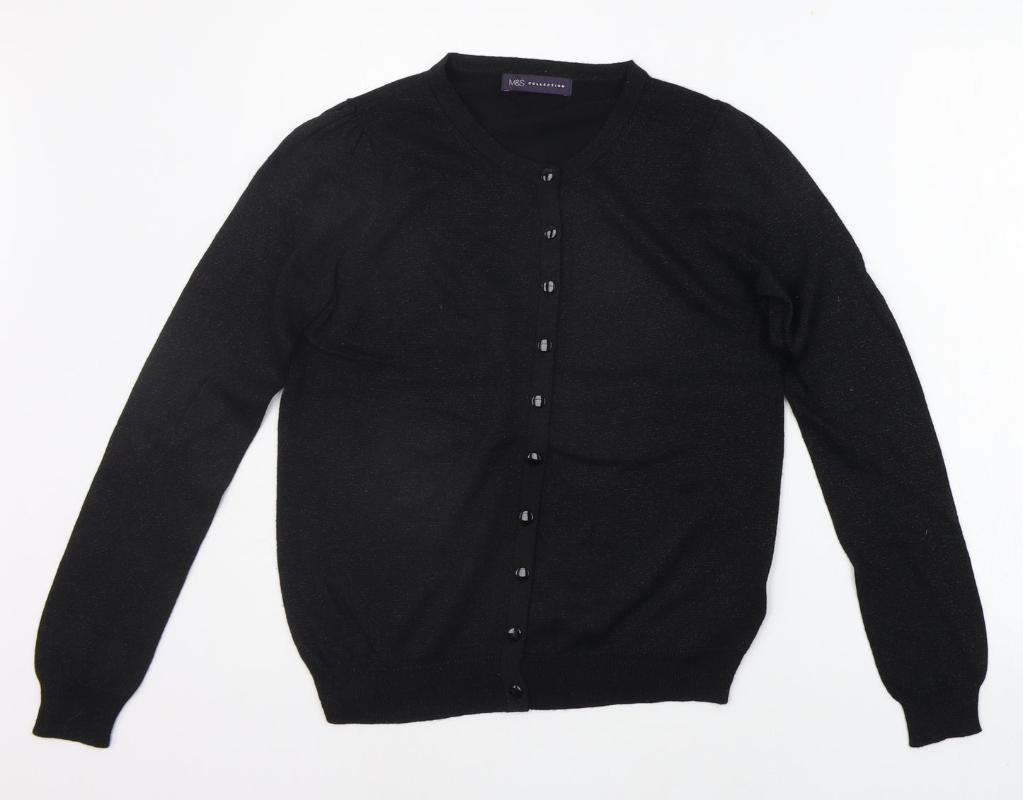Marks and Spencer Womens Black   Cardigan Jumper Size 10