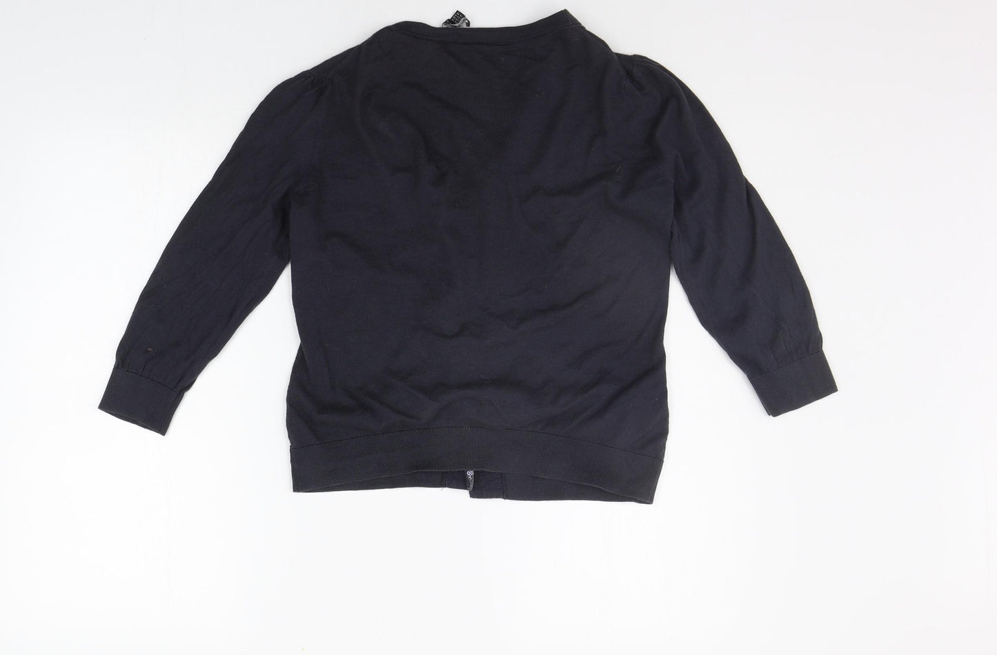 Laura Ashley Womens Blue   Cardigan Jumper Size 14  - SEQUIN