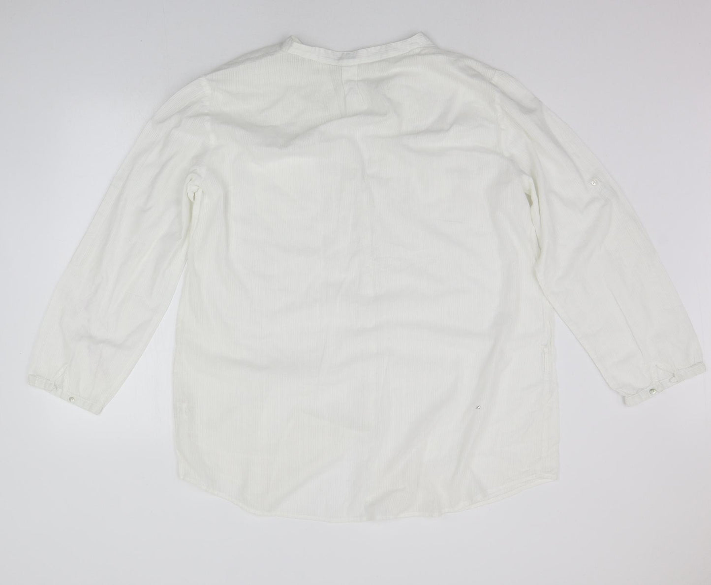 Denim Co. Womens White   Shirt Dress  Size 18