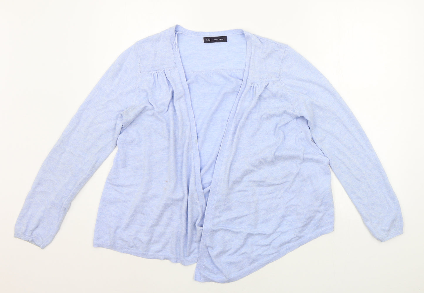 Marks and Spencer Womens Blue   Cardigan Jumper Size 14