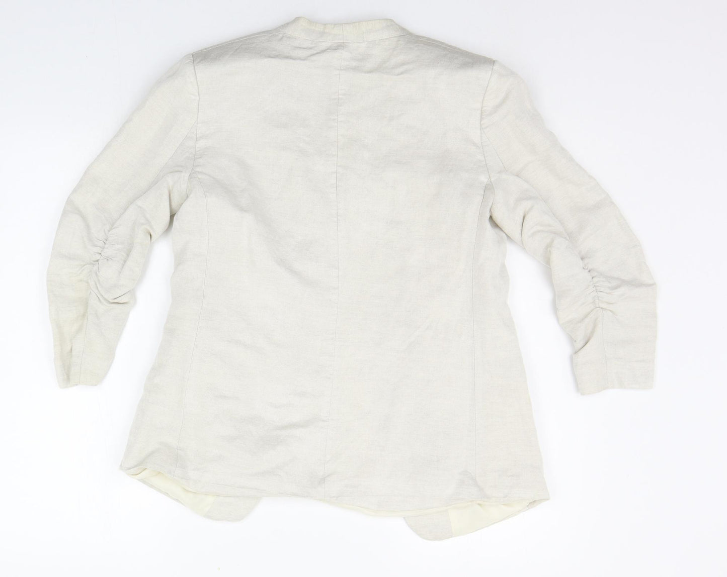 H&M Womens Beige   Jacket Blazer Size 10