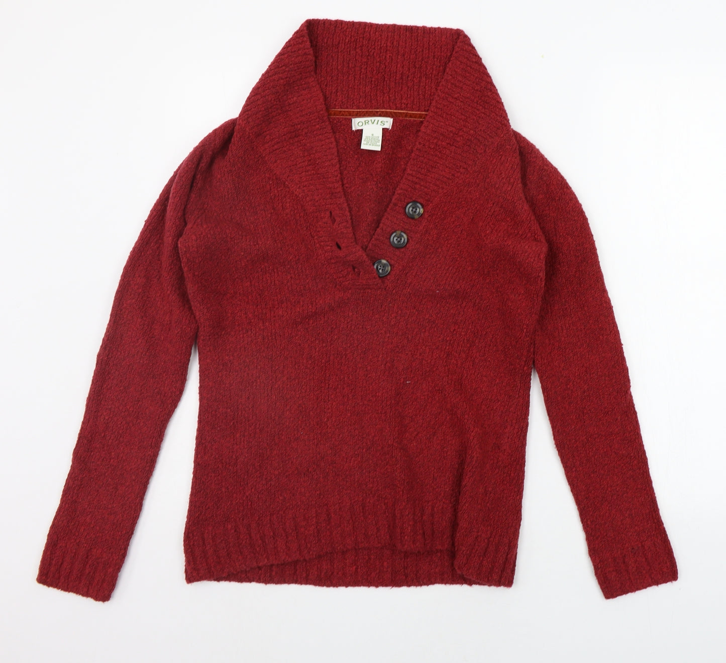Orvis Womens Red   Pullover Jumper Size S